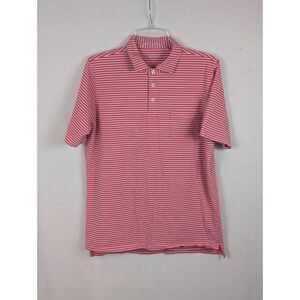 B. Draddy USA Striped Polo Shirt Red/White Men's Size Medium